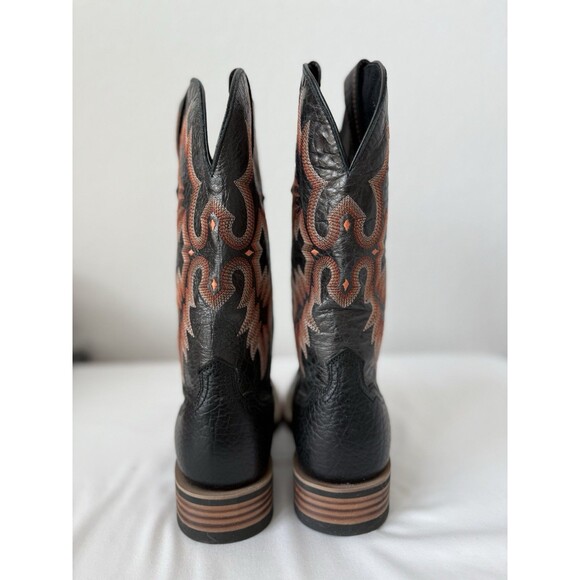 ARIAT Tombstone Men’s Black Cowboy Boot Western Leather Square Toe 7.5M Rodeo - Picture 3 of 9